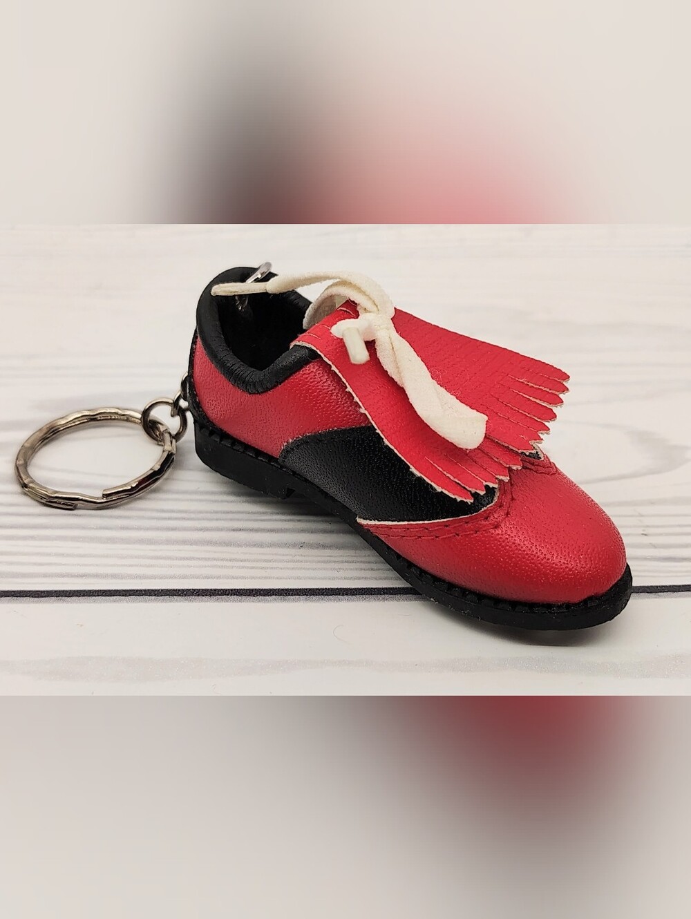 Free w/ Purchase Red & Black Golf Shoe Keychain